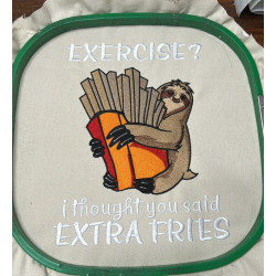 Extra Fries Funny Sloth