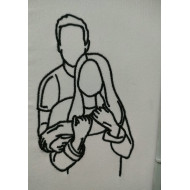 Husband And Wife Line Art