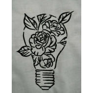 Roses in Lightbulb