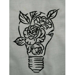 Roses in Lightbulb