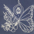 Floral Butterfly Girl
