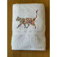 Colorful Floral Cat