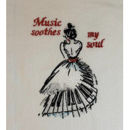 Girl In Piano Dress