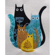 Floral Cat Artwork