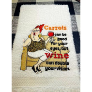 Wine Doubles Your Vision Funny Saying