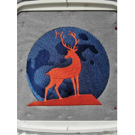 Deer Silhouette In The Moon