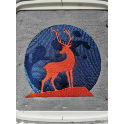 Deer Silhouette In The Moon