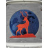 Deer Silhouette In The Moon