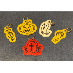 15 Halloween Key Fobs Collection
