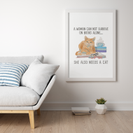 A Woman Needs a Cat Quote