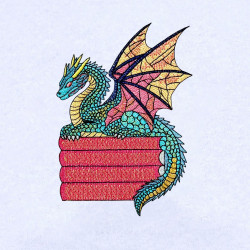 Baby Dragon on Books