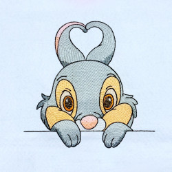 Baby Rabbit Ear Heart