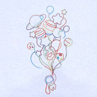 Astronaut Planet Balloons