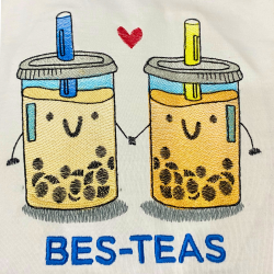 Besties Boba Tea Pun