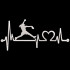 Bowling Girl Heart Beat Embroidery Design