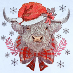Christmas Highland Cow