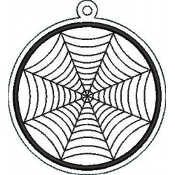 Circle Spider Net Key Fob - ITH