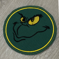 Smiley Christmas Thief Face Coaster