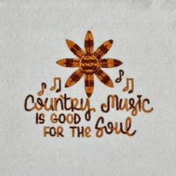 Country Music Sunflower Quote