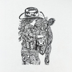 Cowgirl with Cow