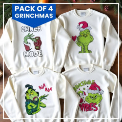 Pack of 4 Grinchmas Embroidery Designs