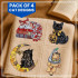 Pack of 4 Cats Embroidery Designs