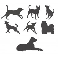 Dog Silhouette Pack 6
