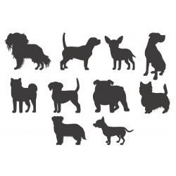 Dog Silhouette Pack 2