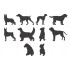 Dog Silhouette Pack 4