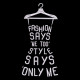 Fashion Says Dress Word Art Embroidery Design
