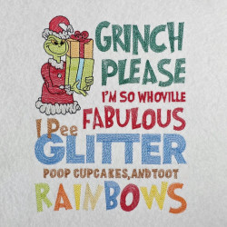 Fabulous Glitter Christmas Thief Quote