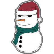 Christmas Snowman Vector Only