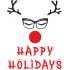 Christmas Happy Holidays Vector Only