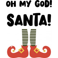 Oh My God Santa Vector Only