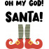 Oh My God Santa Vector Only