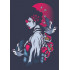 Girl With Birds Illustration Vector Only