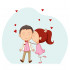 Young Couple Love Vector Only