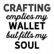 Crafting Empties My Wallet Vector Only