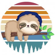 Sad sloth Vector Only