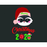 Kitten With Christmas Vector Only