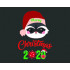 Kitten With Christmas Vector Only