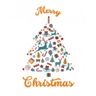 Christmas Tree Objects Vector Only