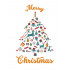 Christmas Tree Objects Vector Only