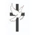 Dove Flying And Cross Vector Only