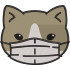 Cat with Mask