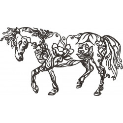 Floral Horse