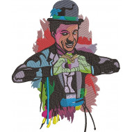 Comedian Embroidery Design