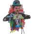 Comedian Embroidery Design