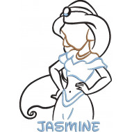 Princess  Embroidery Design