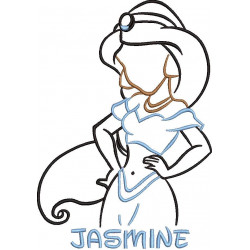 Princess  Embroidery Design